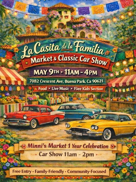La Casita de la Familia Car Show flyer May 2026