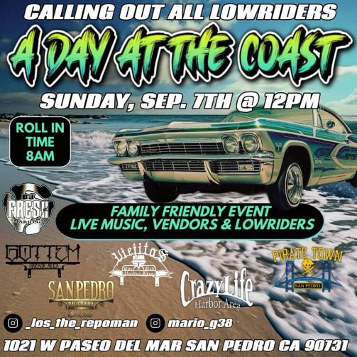 A Day At The Coast Car Show flyer 2025