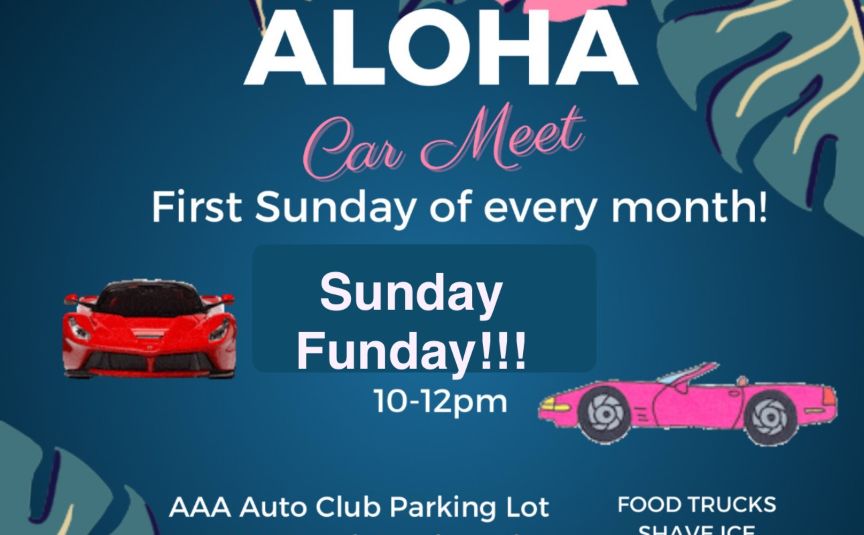 Aloha Car Show partial flyer 2025