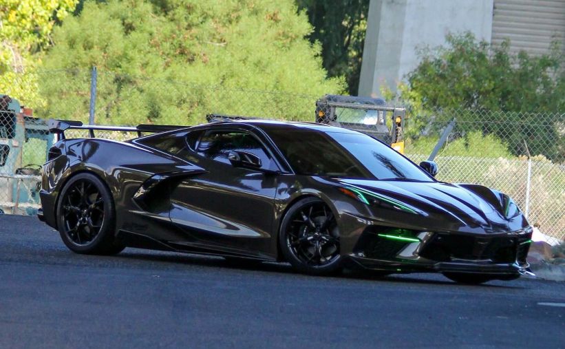 Corvettes and Coffee Car Meet black Corvette - Instagram pic
