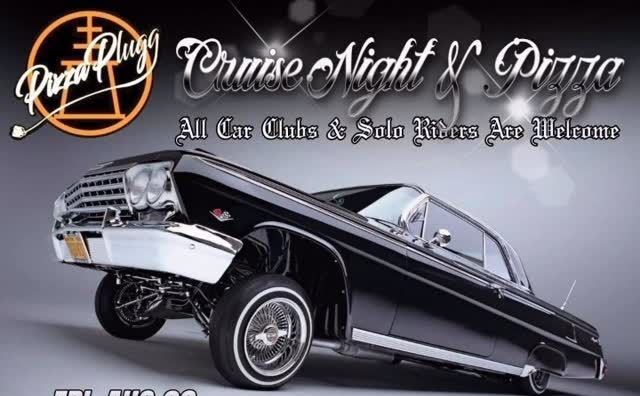Cruise Night And Pizza partial flyer 2025
