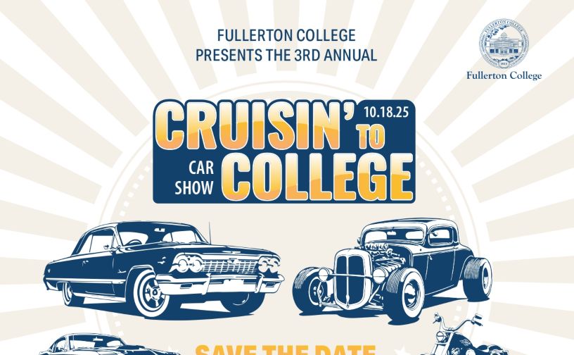 Cruisin' To College Car Show partial flyer 2025