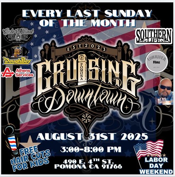 Cruising Downtown Pomona flyer 2025