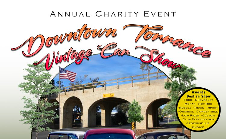Downtown Torrance Vintage Car Show partial flyer 2025