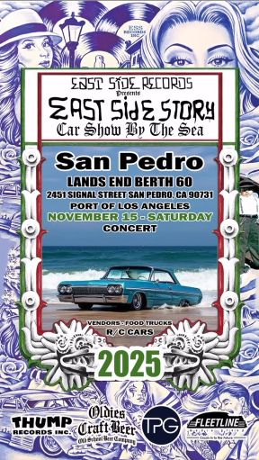 Eastside Story Car Show By The Sea flyer 2025
