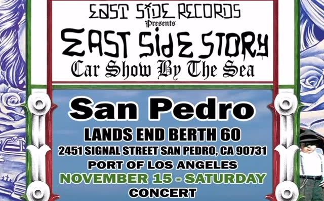 Eastside Story Car Show By The Sea partial flyer 2025