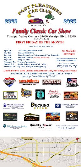 Family Classic Car Show flyer 2025