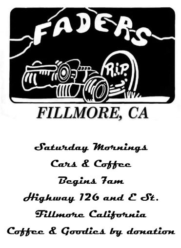 Fillmore Faders Cars And Coffee flyer 2025