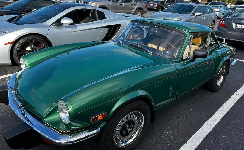 Golden Cove British Car Event pic - classic green car