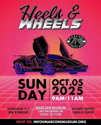 Heels And Wheels Car Show flyer 2025