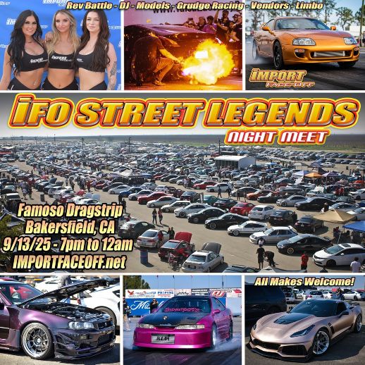 IFO Street Legends Night Meet flyer 2025