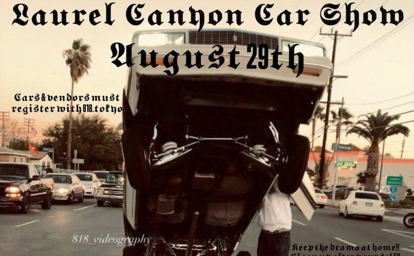 Laurel Canyon Car Show partial flyer 2025