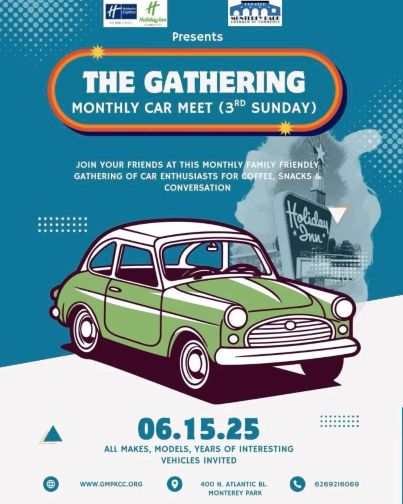 Monterey Park Cars And Coffee flier 2025