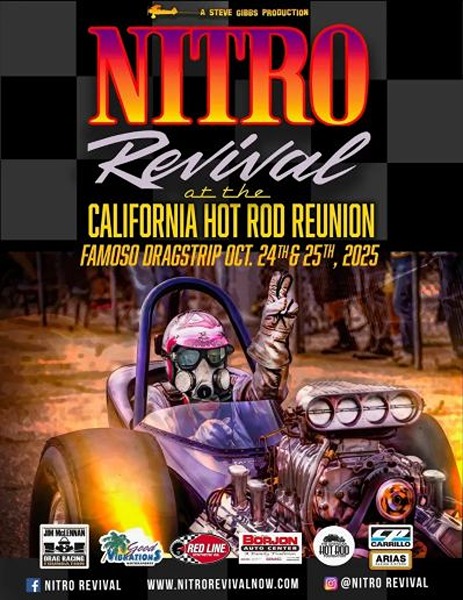 Nitro Revival Vintage Drag Racing Festival flyer 2025