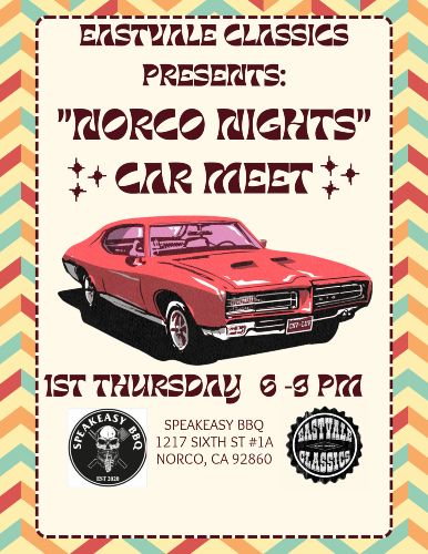 Norco Nights Car Meet flyer 204