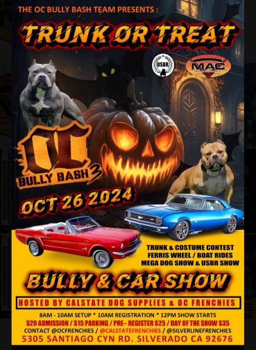 OC Bully Bash Car Show flyer 2024