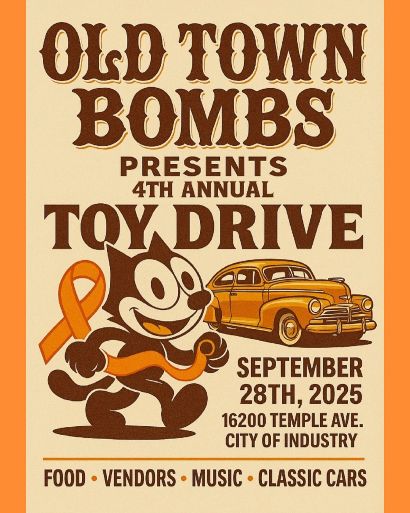 Old Town Bombs Car Show flyer 2025