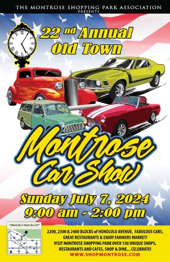 Old Town Montrose Car Show flyer 2024