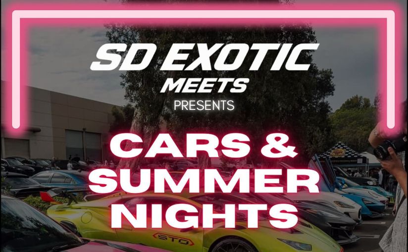 SD Exotic Cars And Summer Nights Show partial flyer 2025