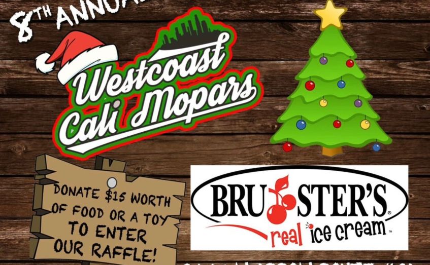 Westcoast Cali Mopars Toy Drive Car Show partial flyer 2024